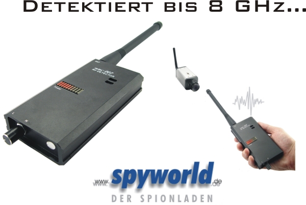 Abhörschutz: Profi-Detektor bis 8 GHz, analoge und digitale Send Abhörschutz: Profi-Detektor bis 8 GHz, analoge und digitale Send