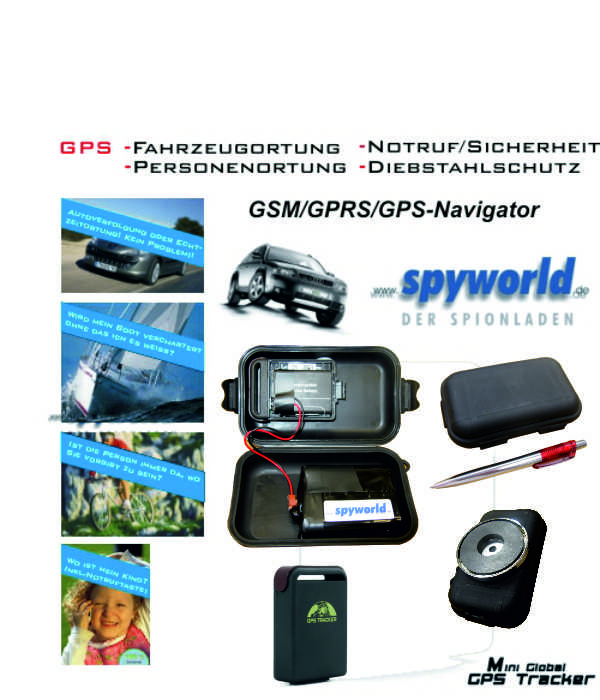 Langzeit-GPS-Live-Tracker, GSM & GPRS, Echtzeit, <br>Reinhörfunk Langzeit-GPS-Live-Tracker, GSM & GPRS, Echtzeit, <br>Reinhörfunk